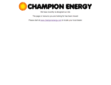 Tablet Screenshot of championenergy.net